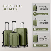 Vertical Stripe Three In One Suitcase